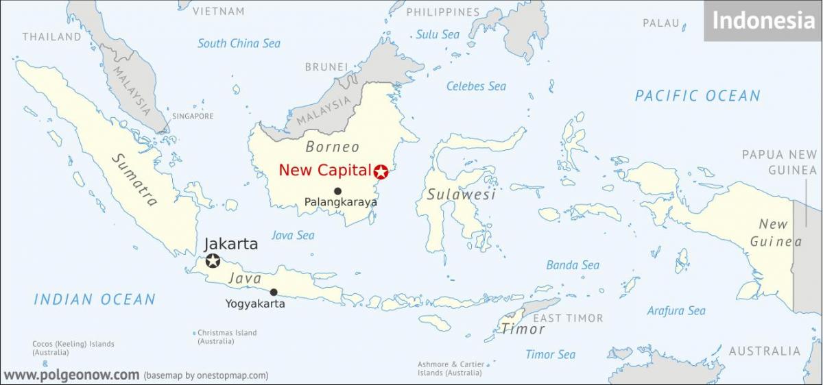 インドネシア首都圏地図